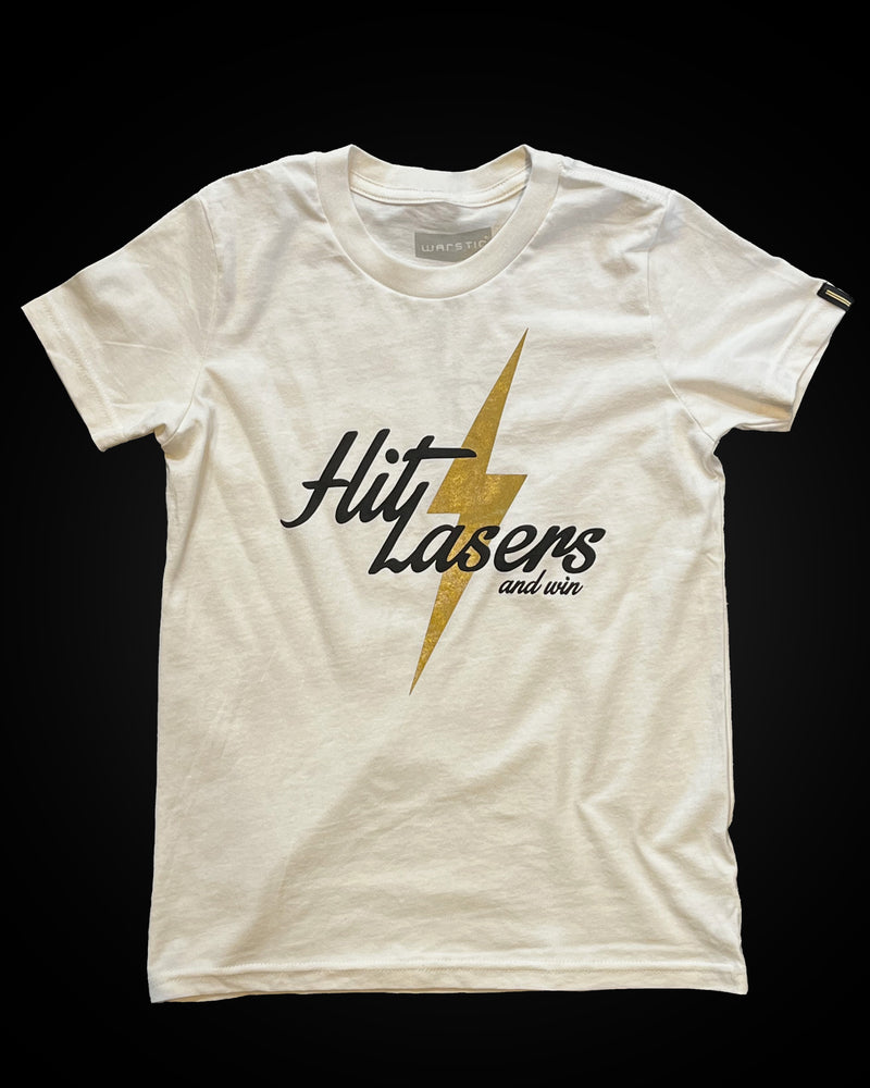 HIT LASERS TEE YOUTH (VINTAGE WHITE)
