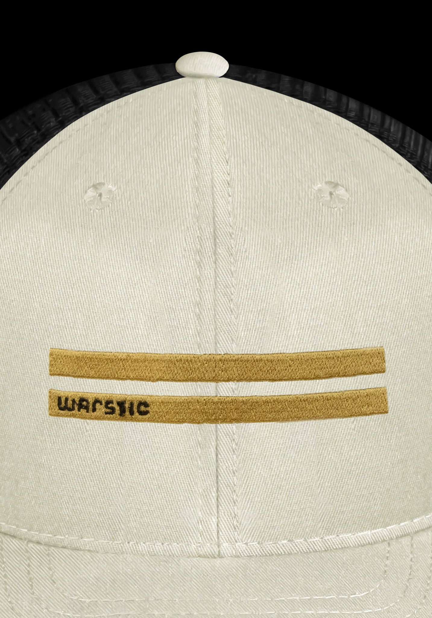 OFF SEASON SNAPBACK OFF WHITE/BLACK (GOLD WARSTRIPE), [prouduct_type], [Warstic]