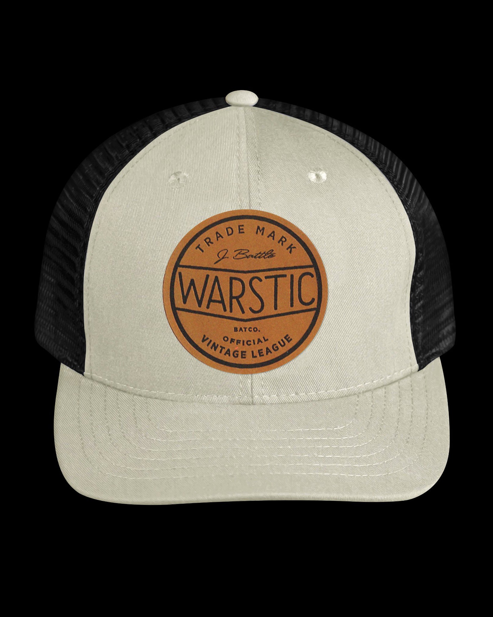 OFF SEASON SNAPBACK OFF WHITE/BLACK LEATHER VINTAGE LEAGUE