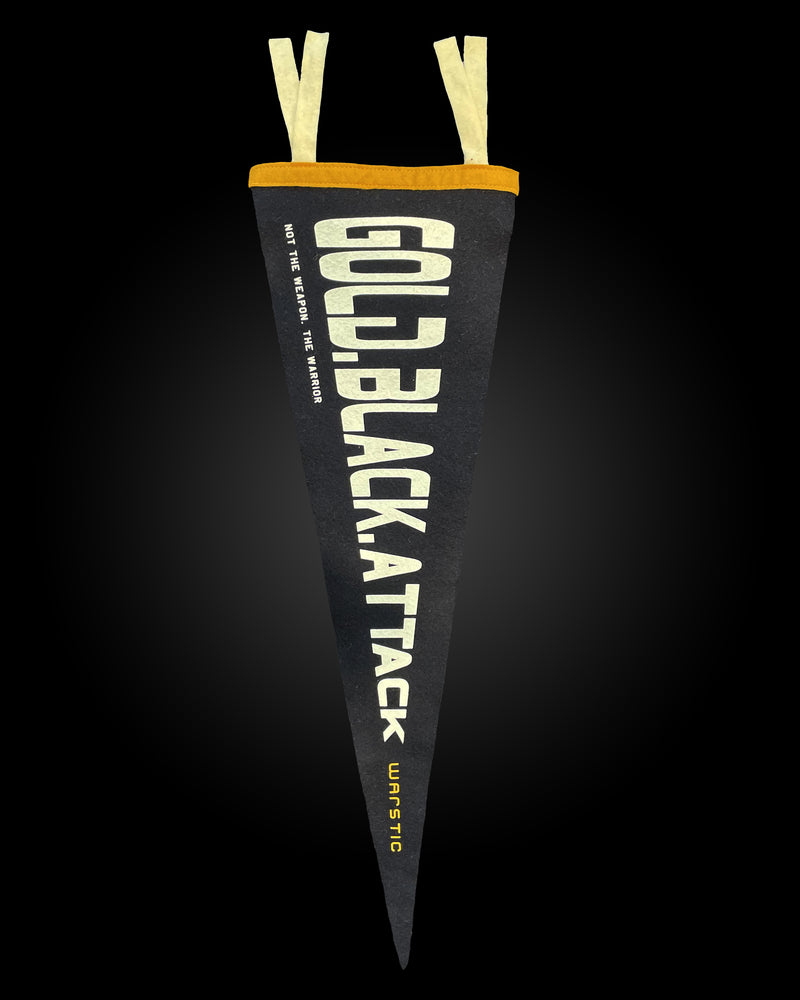 GOLD BLACK ATTACK PENNANT