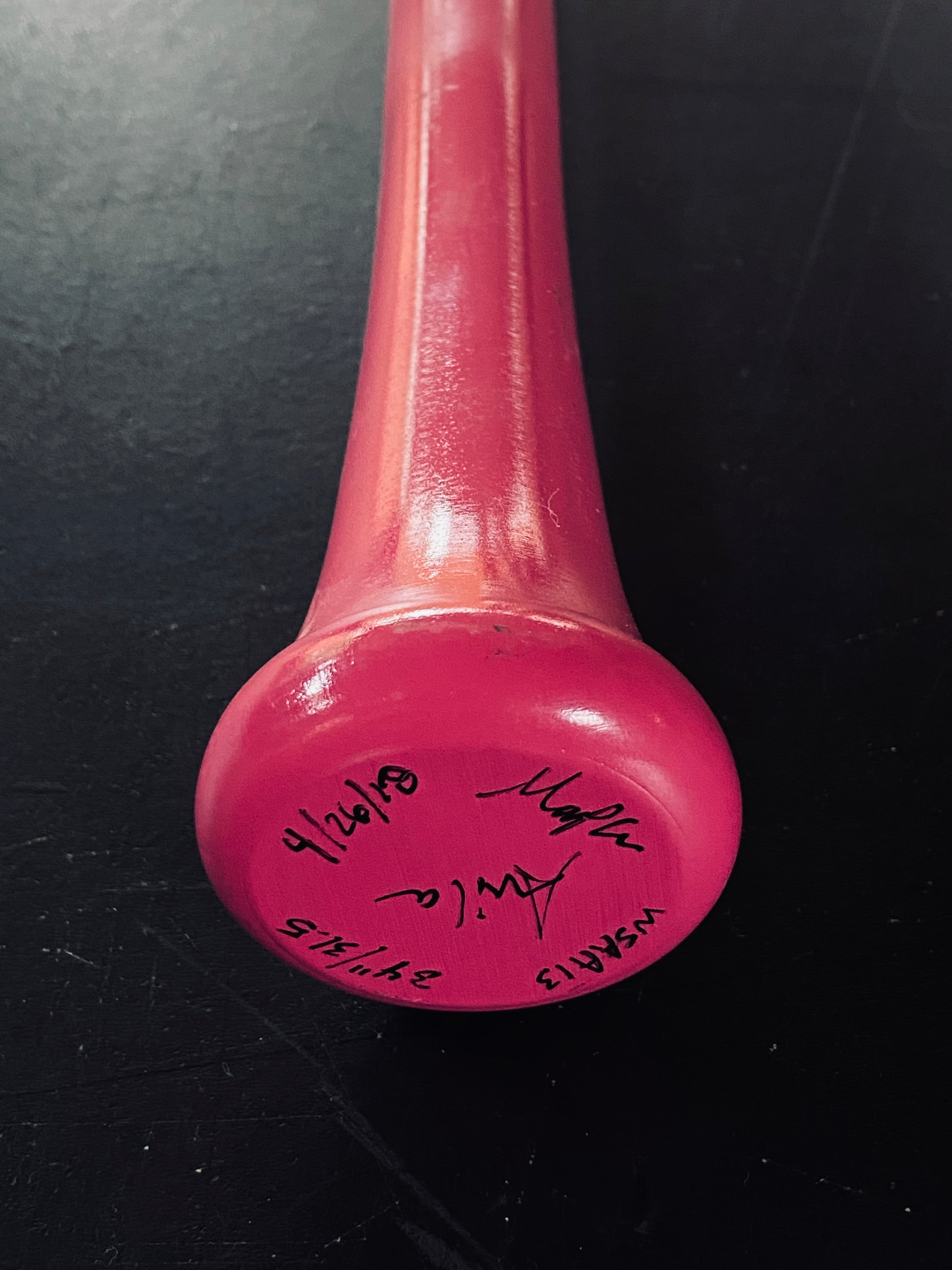 ALEX AVILA 2018 MOTHER'S DAY AUTOGRAPHED BAT