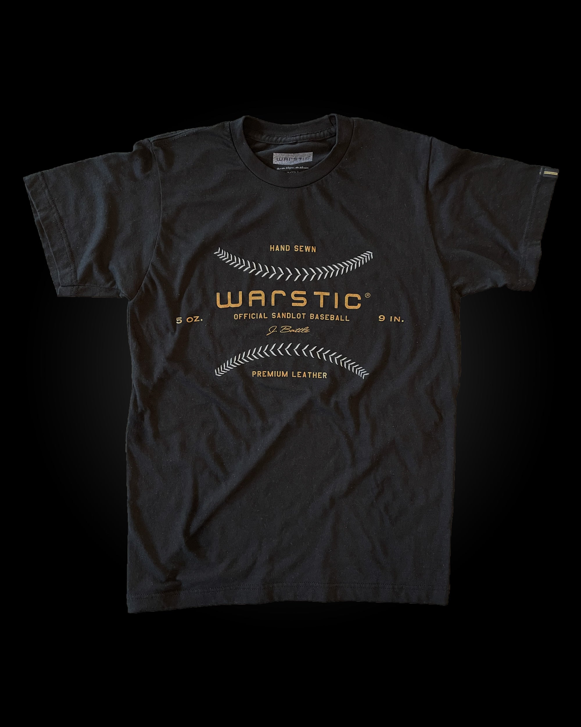 WARSTIC BASEBALL TEE (BLACK)