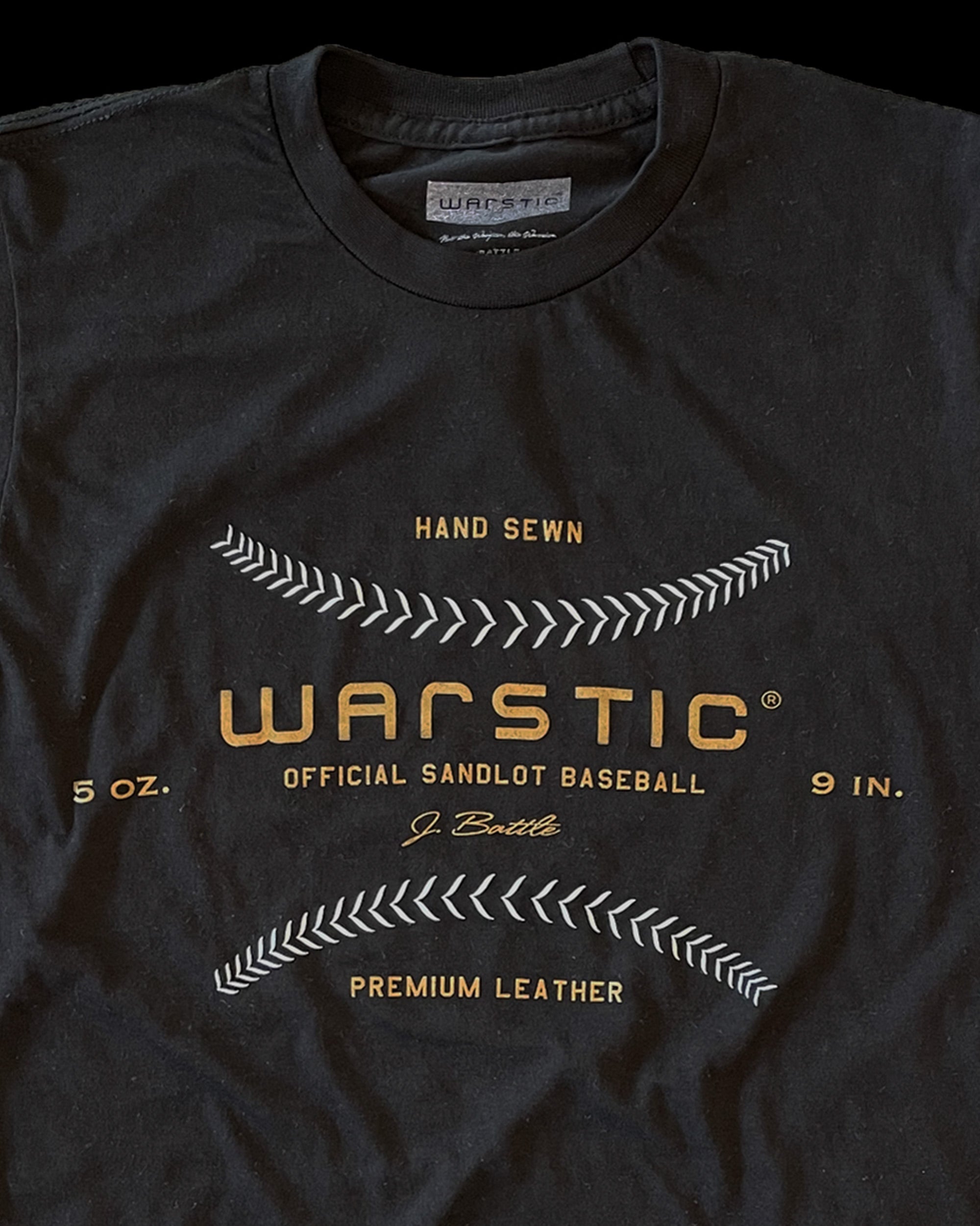 WARSTIC BASEBALL TEE (BLACK)