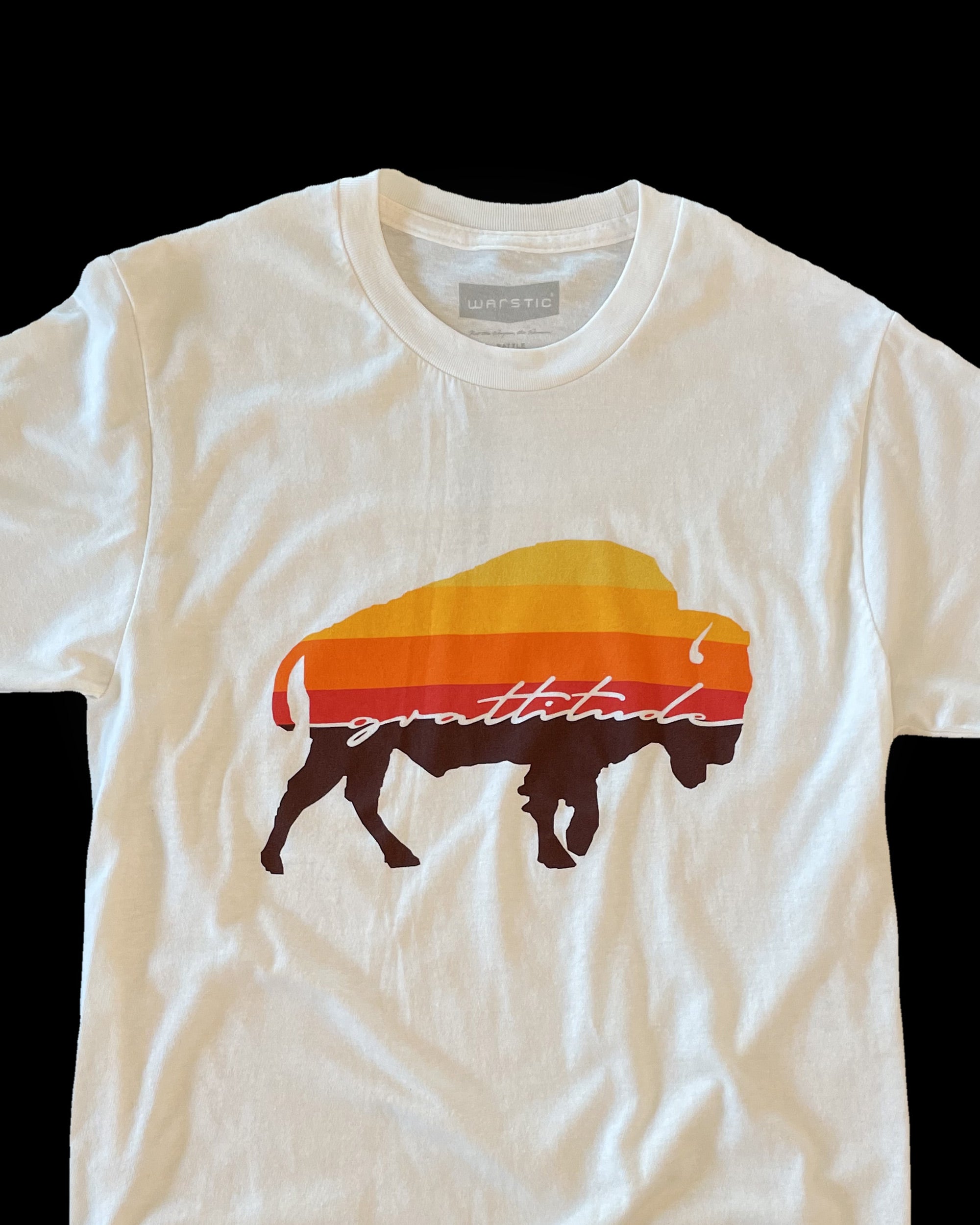 WAR BUFFALO GRATITUDE TEE (VINTAGE WHITE)