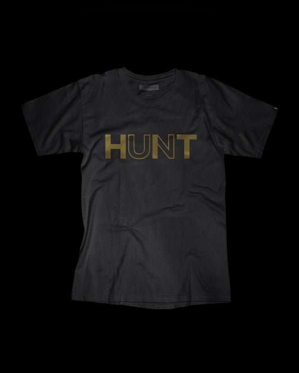 HUNT/HIT TEE (BLACK/GOLD)