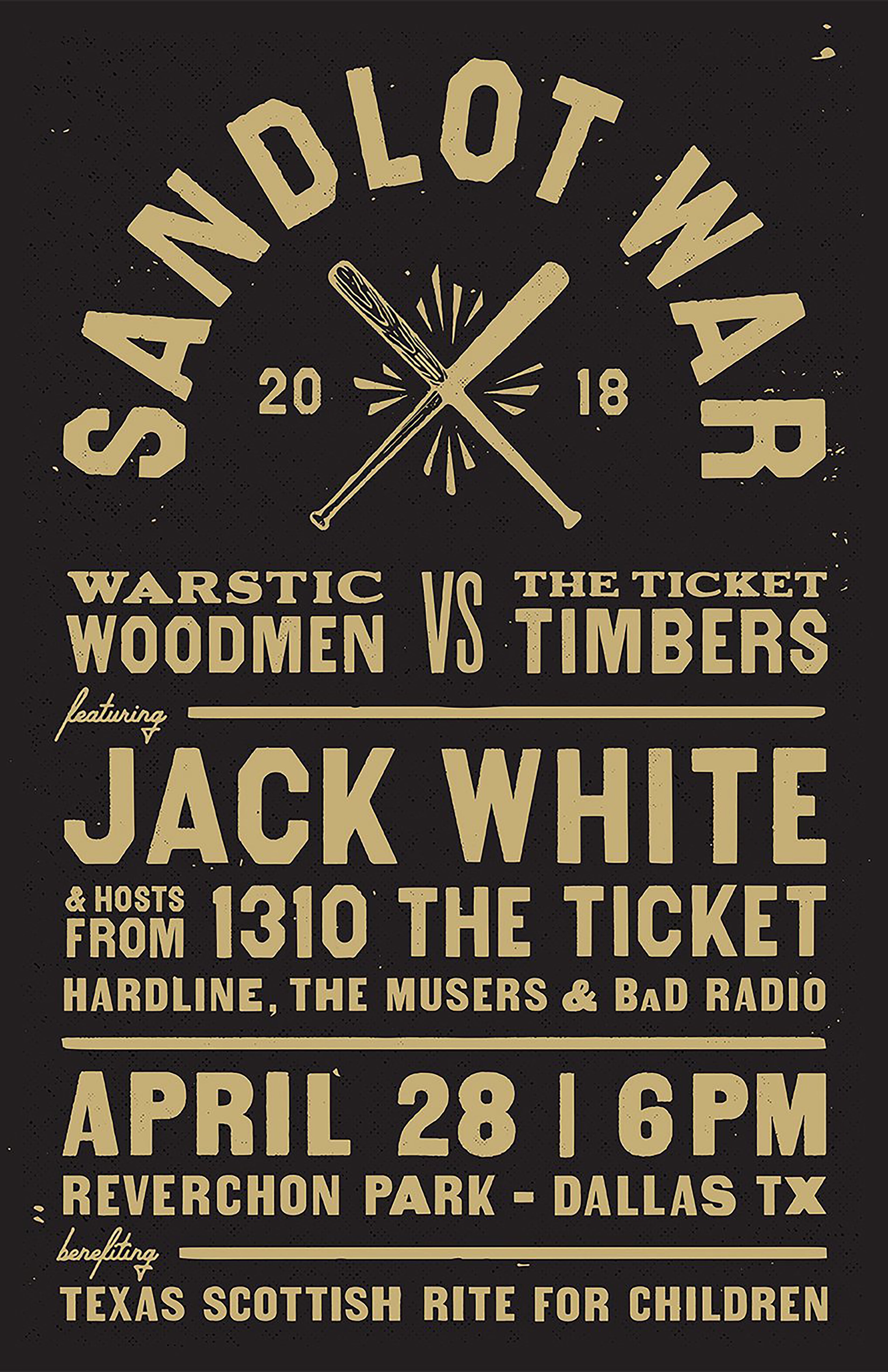 2018 SANDLOT WAR | DALLAS POSTER, [prouduct_type], [Warstic]