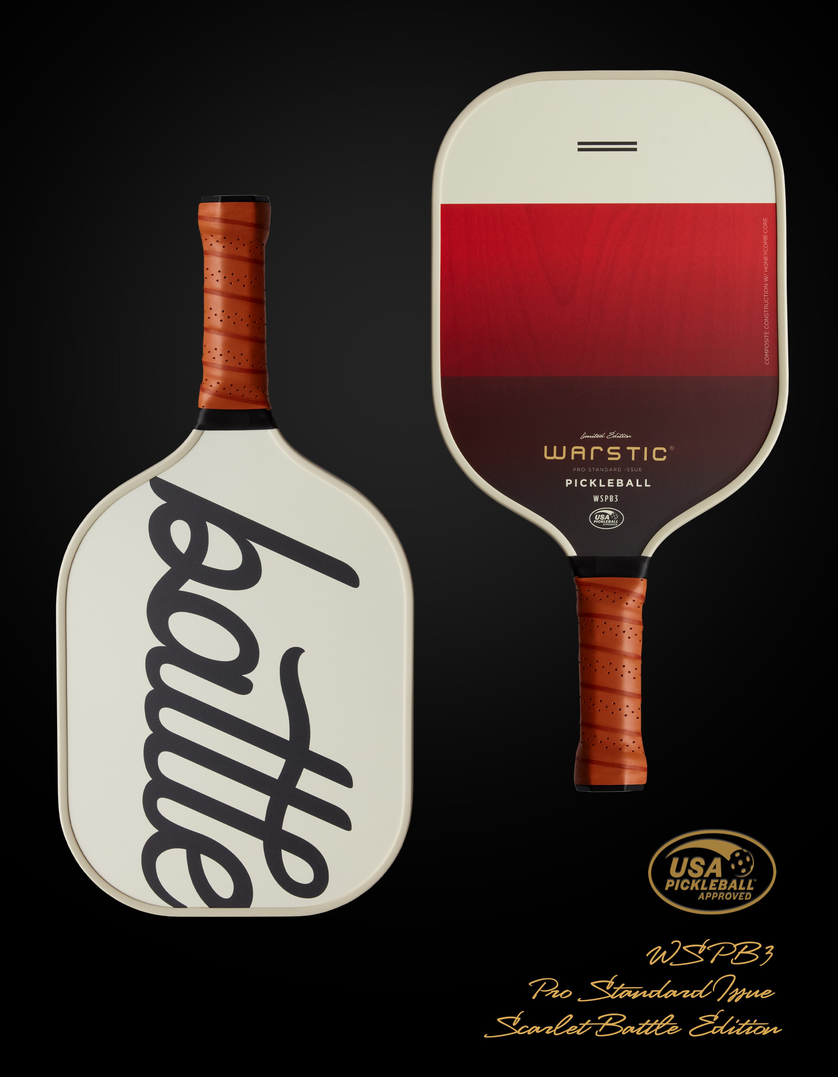 WSPB3 PRO STD ISSUE | STANDARD SHAPE | COMPOSITE SURFACE PICKLEBALL PA