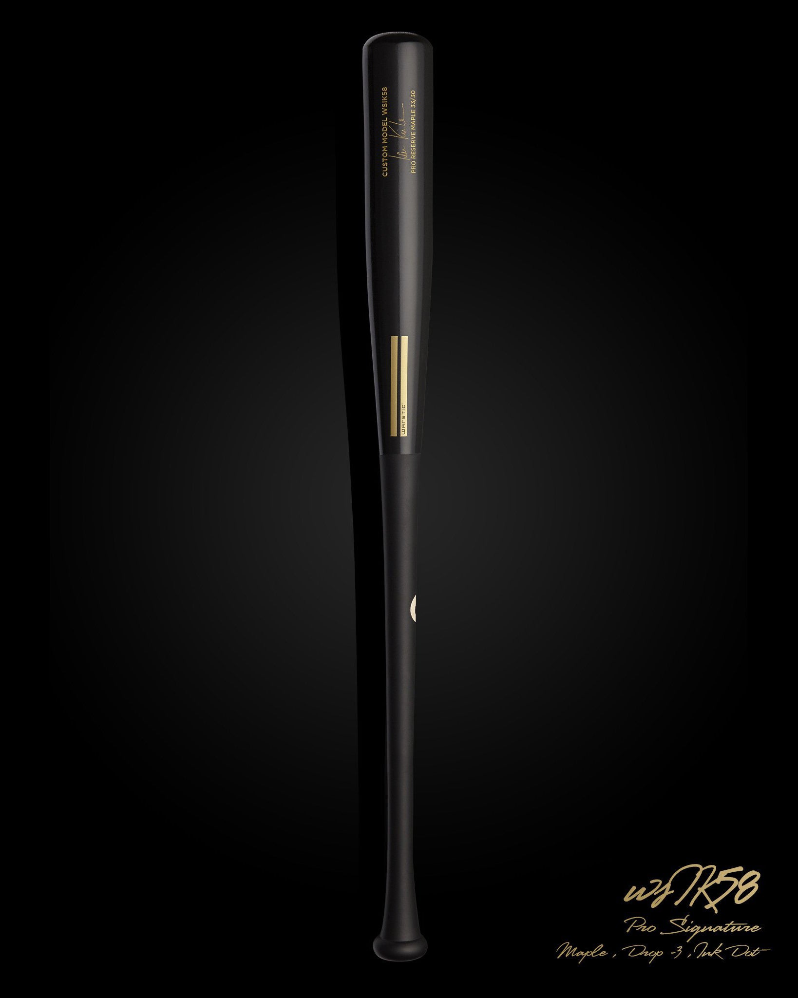 WSIK58 IAN KINSLER PRO SIGNATURE MAPLE WOOD BAT
