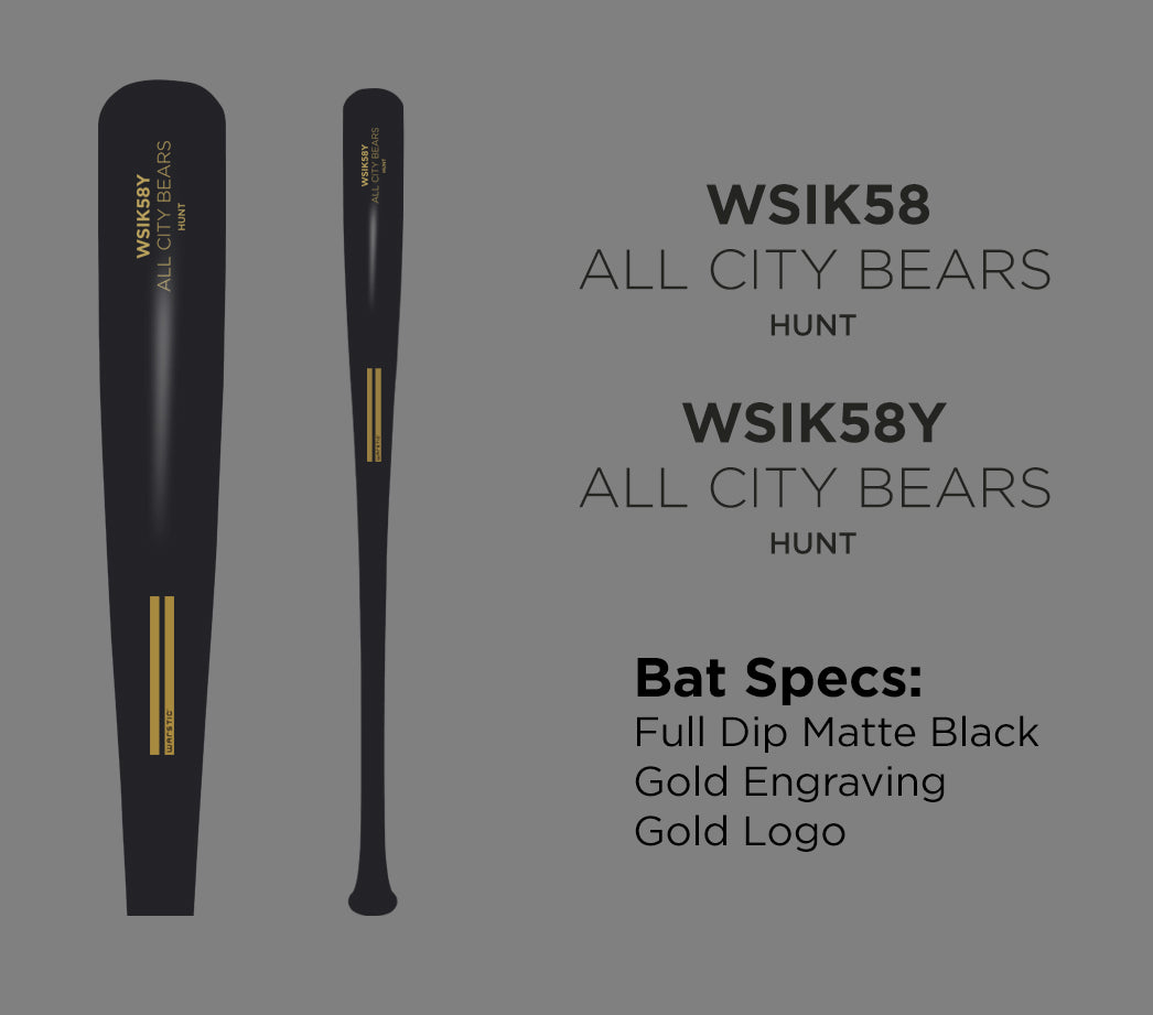 ALL CITY BEARS WOOD BAT