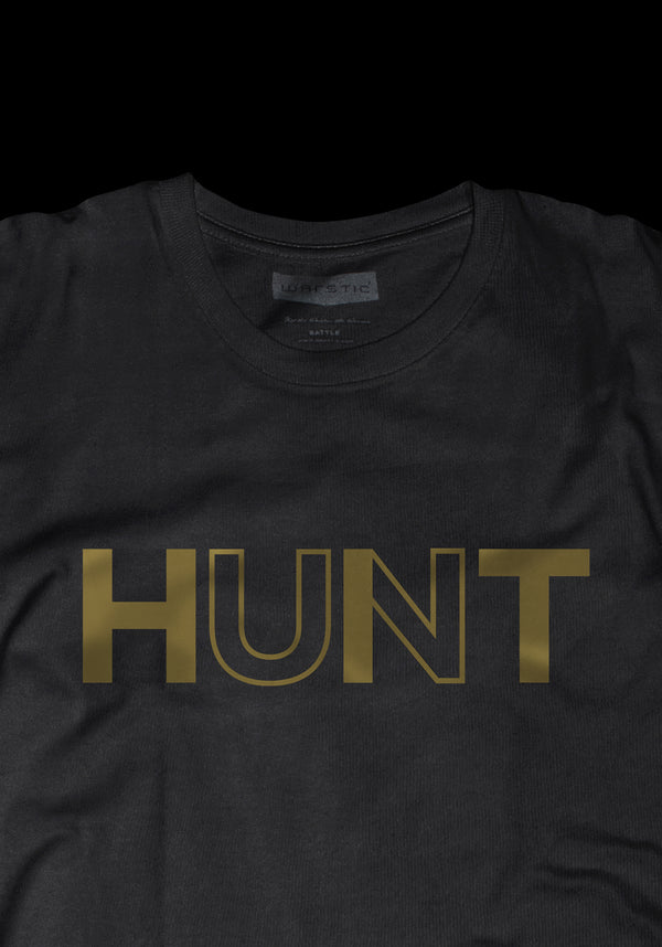 HUNT/HIT TEE (BLACK/GOLD), [prouduct_type], [Warstic]