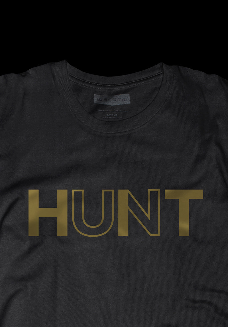 HUNT/HIT TEE YOUTH (BLACK/GOLD), [prouduct_type], [Warstic]