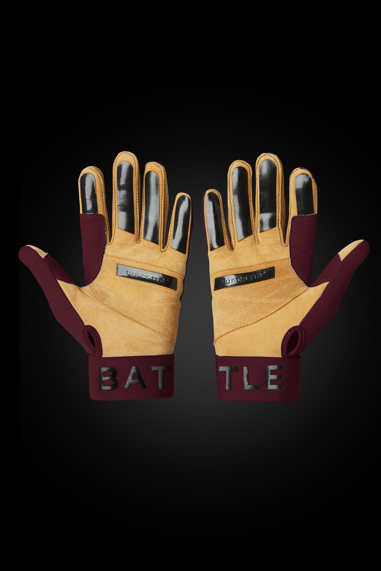 Maroon and white batting gloves sales