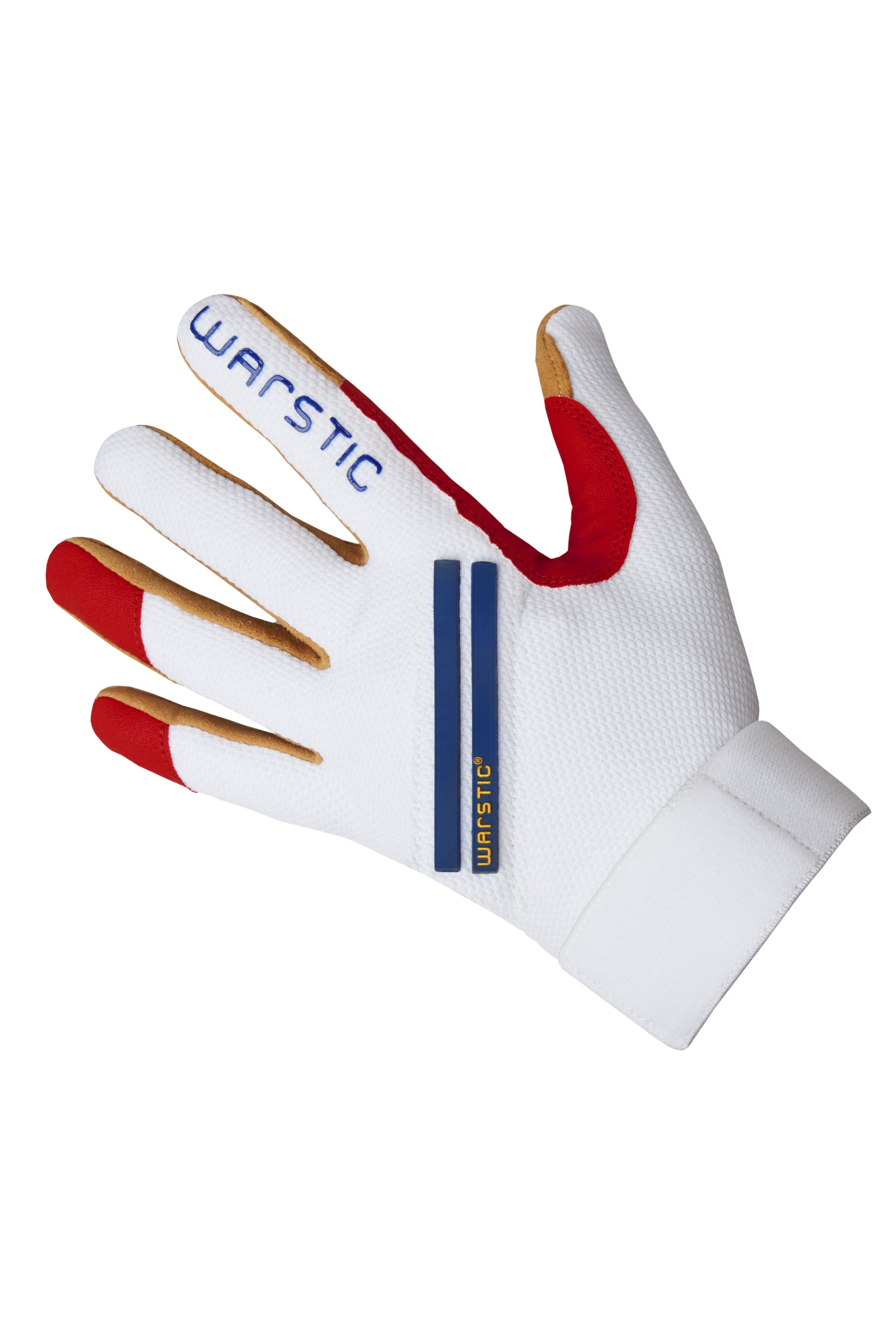 ウォースティック メンズ バッティンググローブ Warstic Adult Workman3 Batting Gloves - Red White Blue WORKMAN3 BATTING GLOVES 