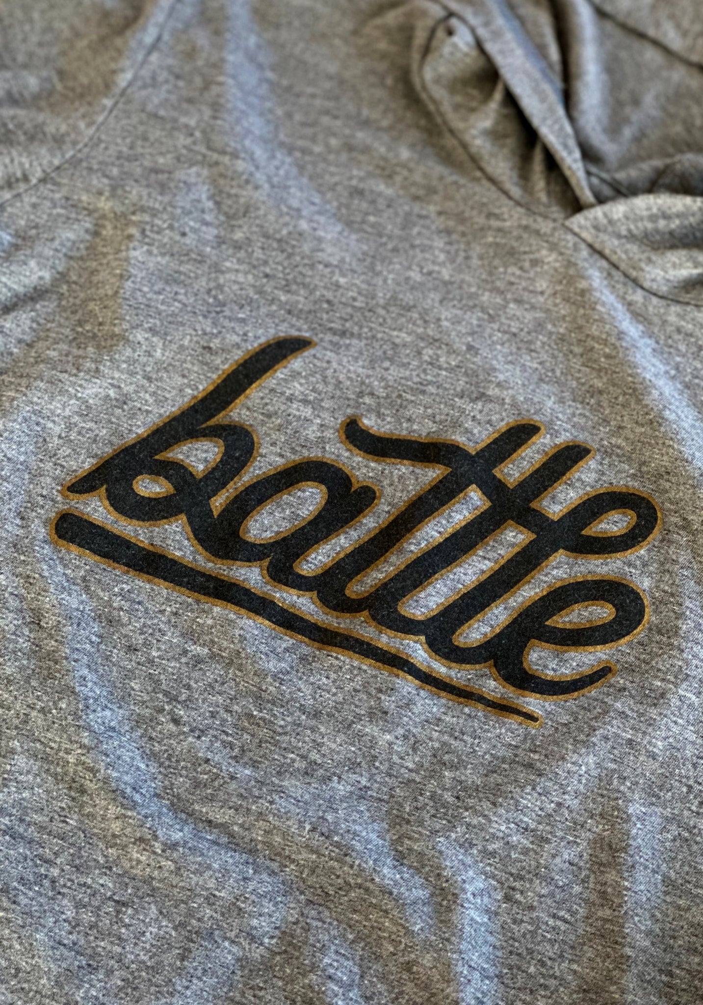 BATTLE LONG SLEEVE HOODIE TEE (GRAY/BLACK/GOLD), [prouduct_type], [Warstic]
