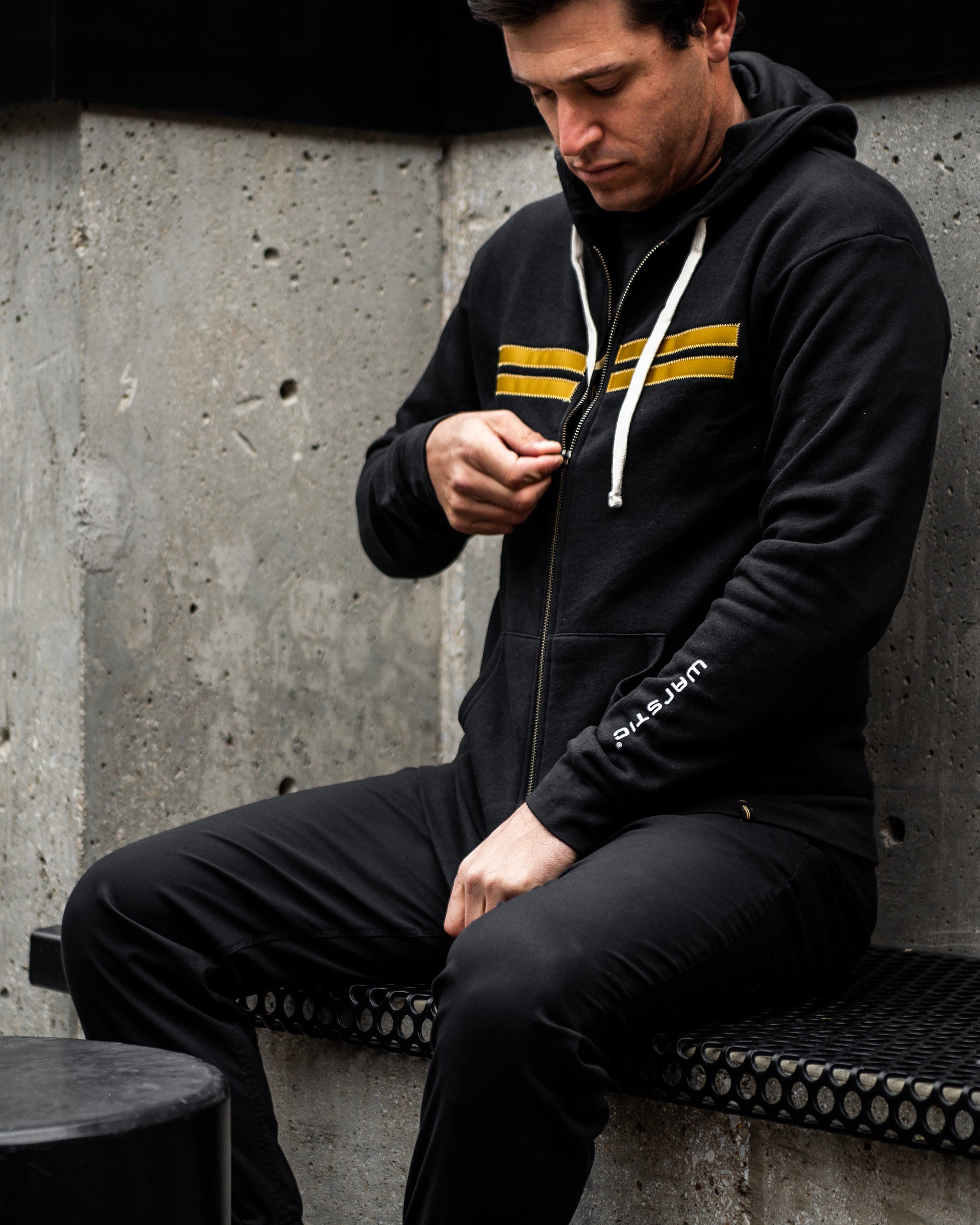 OFFICIAL WARSTIC ZIP UP HOODIE (WARSTRIPE)