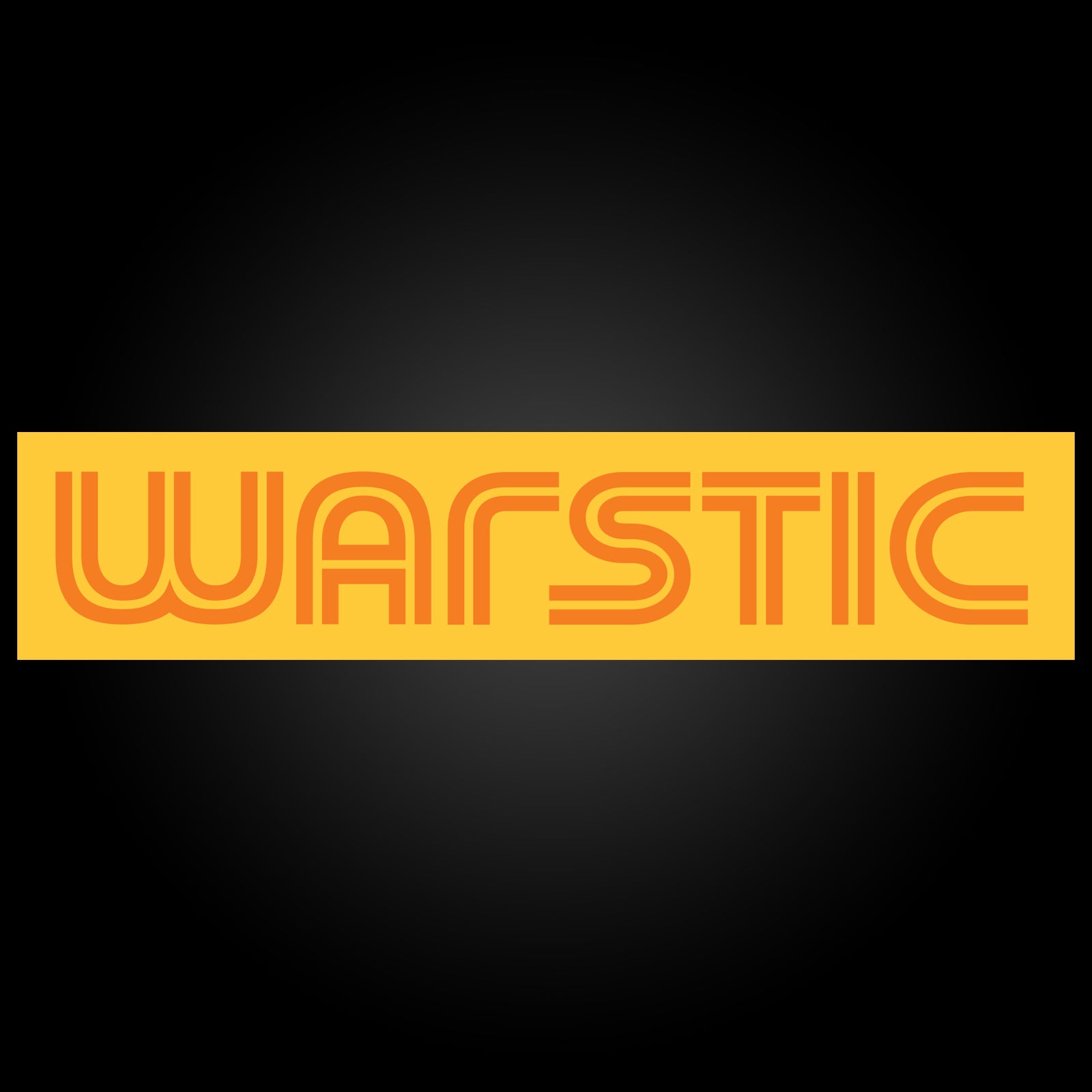 WARSTIC (YELLOW/ORANGE) STICKER